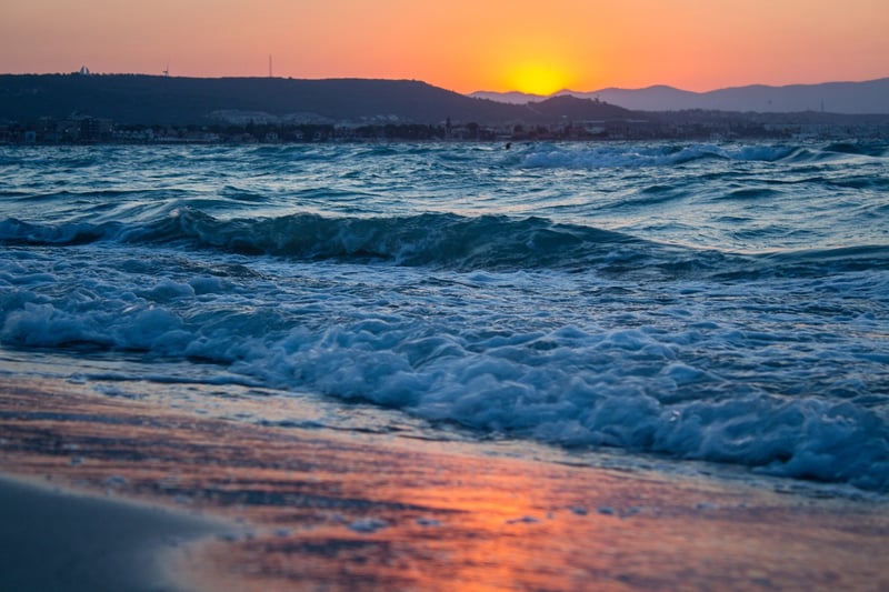 Beach at sunset